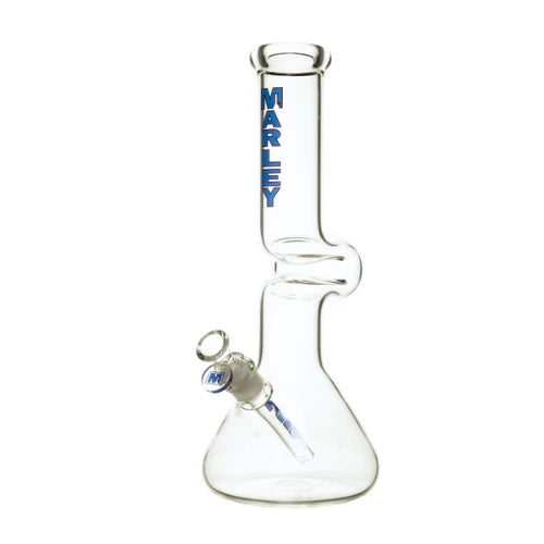 Marley - 14" Curve Flow Bong - Blue - Bongs Canada