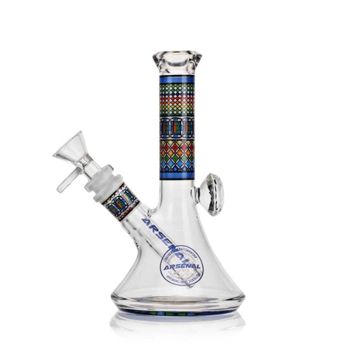 Arsenal - 7" Arsenal Mosaic Bliss Beaker Bong - Blue - Bongs Canada