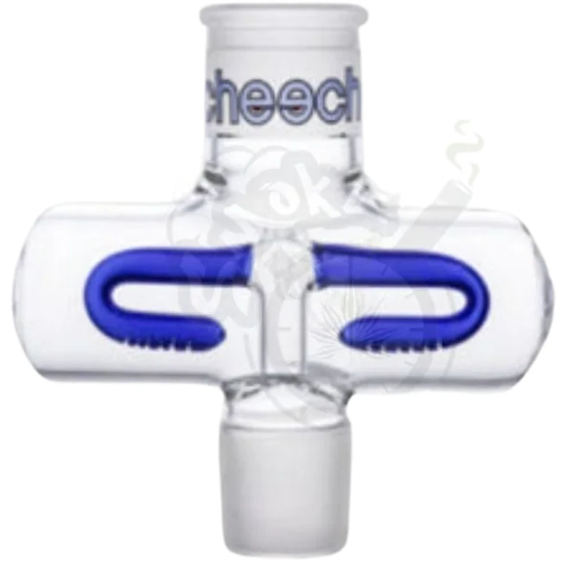 Cheech - 7" Inline Middle Bong - Blue - Bongs Canada