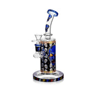 Arsenal Glass - 9" Angry Skull Glass Rig - Blue - Bongs Canada