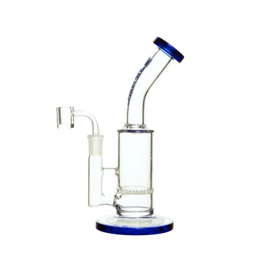 Marley - 9" Marley barrrel showerhead Dab Rig - Blue - Bongs Canada