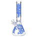 Arsenal - 14” Glow-in-the-Dark Honeycomb Beaker Bong - Blue - Bongs Canada