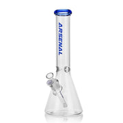 14" tall 5mm thick arsenal brand beaker bong in blue