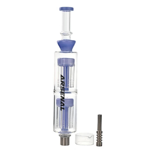 Arsenal - Arsenal Twin Core Perc Nectar Collector Kit - Blue - Bongs Canada