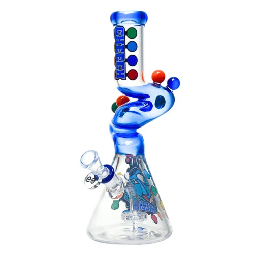 Cheech - 12 Inch Colored Twisted Zong - Blue - Bongs Canada
