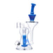 9" tall cheech brand recycler dab rig in blue
