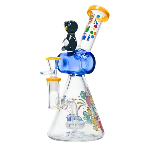 Cheech - 9 Inch Happy Bird Waterpipe - Blue - Bongs Canada