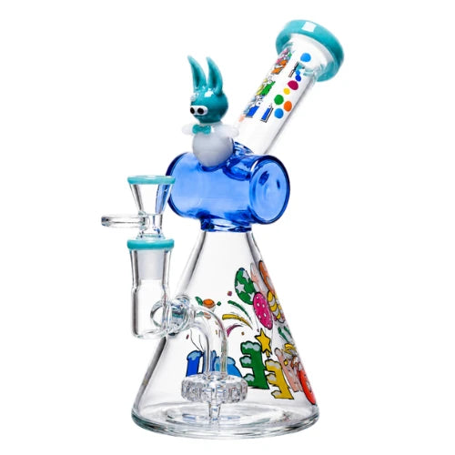 Cheech - 9 Inch Party Bunny Waterpipe - Blue - Bongs Canada
