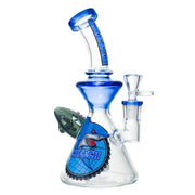 Cheech - 9 Inch Shark Splash Waterpipe - Blue - Bongs Canada