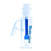 Hoss Glass - 45 Degree 14mm Ash Catcher - Blue - Bongs Canada