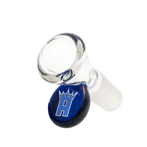 Hoss Glass - Cone Bowl with Colored Tab - Blue - Bongs Canada