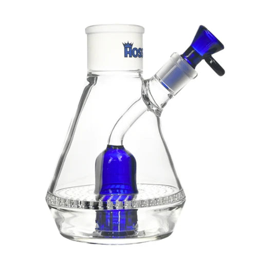 Hoss Glass - Honeycomb Beaker Base - Blue - Bongs Canada