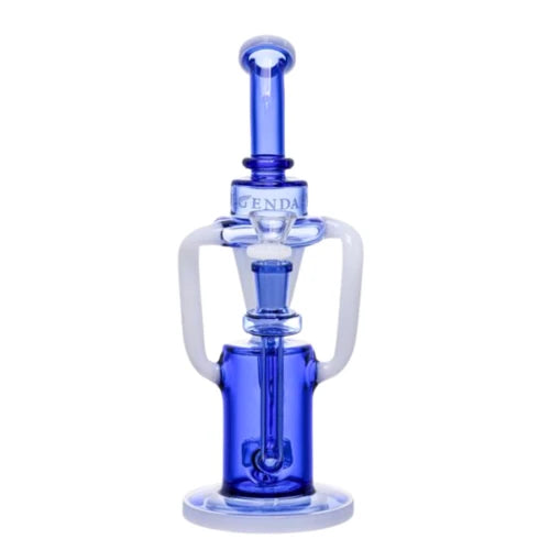 Legendary - 10 Inch Multicolor Recycler - Blue - Bongs Canada