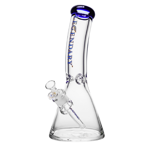 Legendary - 12 Inch Bend Neck Beaker - Blue - Bongs Canada