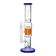 Legendary - 14 Inch Inferno Perc Straight Tube - Blue - Bongs Canada