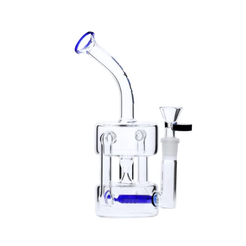 Nice Glass - 8” Inline Fountain Recycler - Blue - Bongs Canada