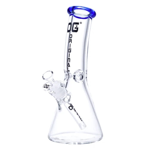 OG Original - 12 Inch 9mm Bent Neck Beaker Bong - Blue - Bongs Canada