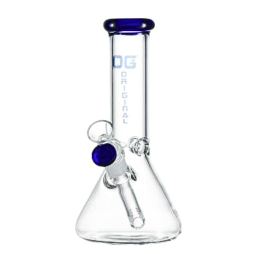 OG Original - 8 Inch 4mm Mini Beaker Bong - Blue - Bongs Canada