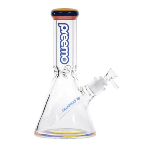 Preemo - 10.5” Triple Band Beaker Bong - Blue - Bongs Canada