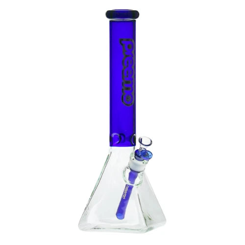 Preemo - 16” Pyramid Base Beaker - Blue - Bongs Canada