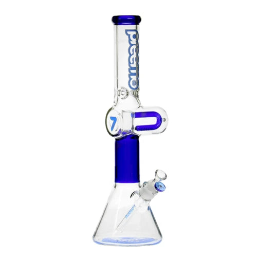 Preemo - 18” U-Shape Percolator Beaker - Blue - Bongs Canada