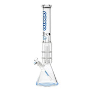 Preemo - 19” Dome Over Double Disc Perc Beaker - Blue - Bongs Canada