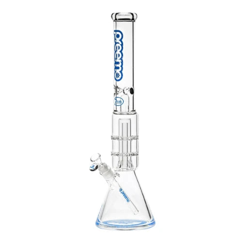 Preemo - 19” Dome Over Double Disc Perc Beaker - Blue - Bongs Canada