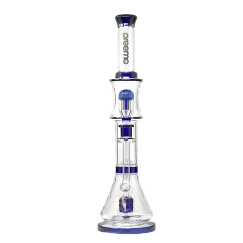 Preemo - 19” Triple Perc Bong - Blue - Bongs Canada