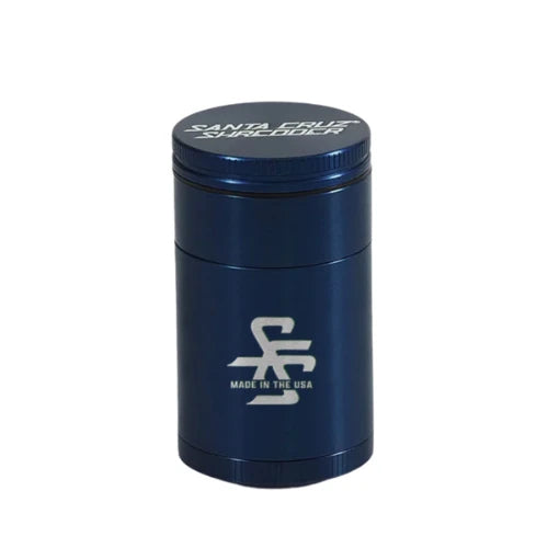 Santa Cruz Shredder - 4-Piece Small Traveler Grinder - Blue - Bongs Canada