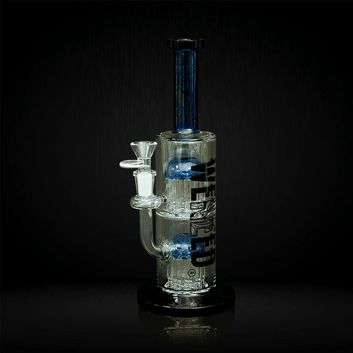 Blue 12" WENEED Dark Matter Duo Dab Rig Bongs Canada
