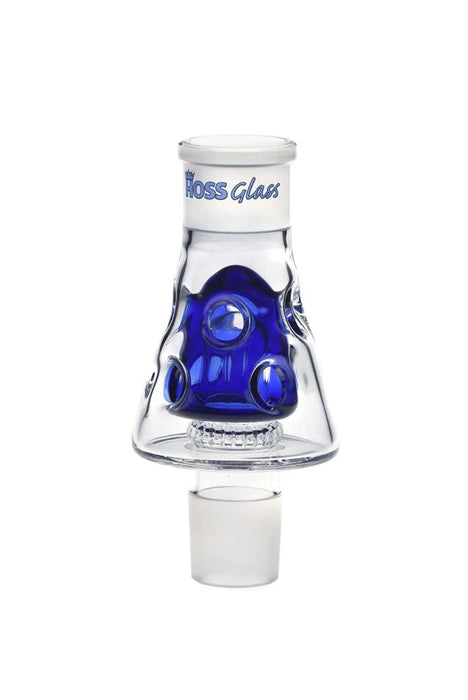 7" Hoss Glass Holey Middle Percolator - Build A Bong - Blue - Bongs Canada