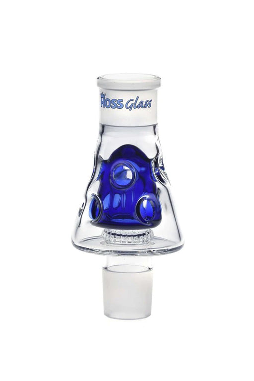 7" Hoss Glass Holey Middle Percolator - Build A Bong - Blue - Bongs Canada