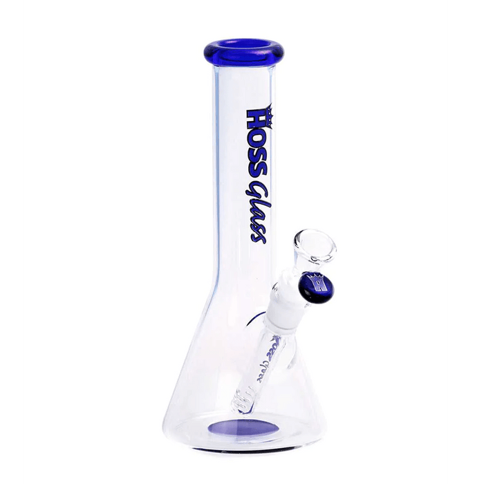 Blue 9" H143 Mini Beaker Bong Hoss Glass Bongs Canada