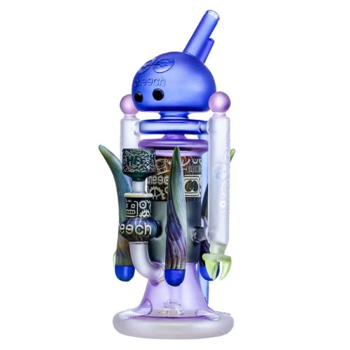 Cheech - 12” Bubble Bot Beaker Bong - Blue - Bongs Canada