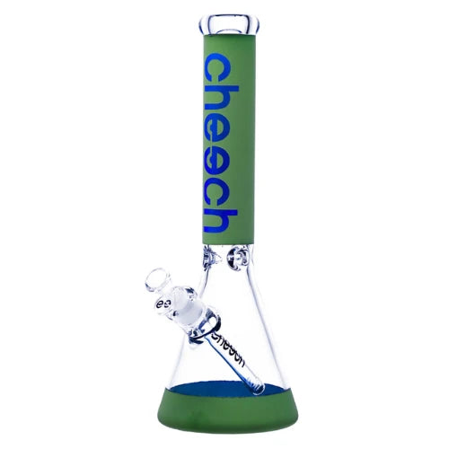 Cheech - 16” 7mm Matte Logo Beaker Bong - Blue - Bongs Canada