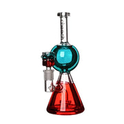 Cheech - 9" Double Color Glycerine Beaker - Blue | Red - Bongs Canada