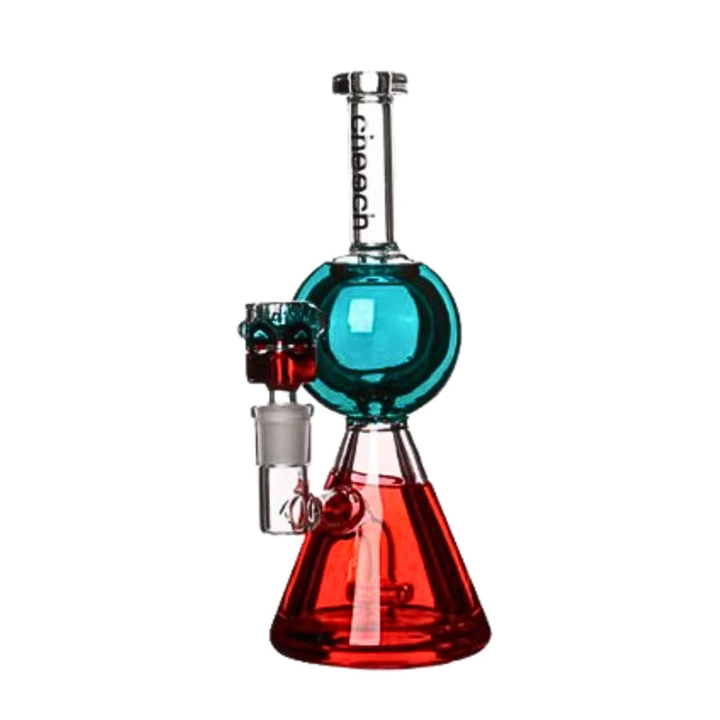 Cheech - 9" Double Color Glycerine Beaker - Blue | Red - Bongs Canada