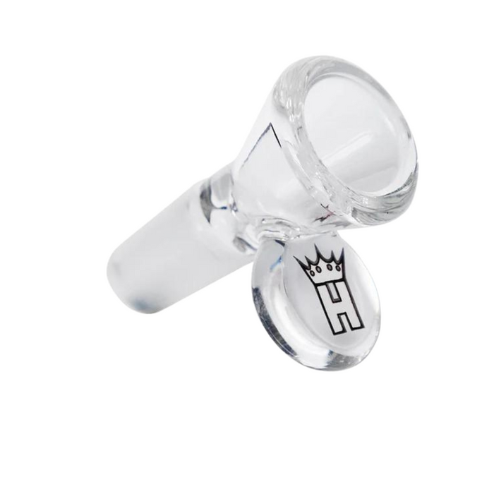 Hoss Glass - Cone Bowl with Colored Tab - Clear - Bongs Canada