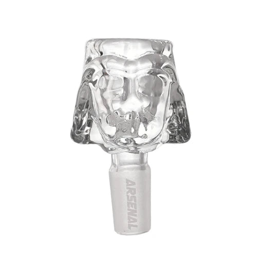 Clear Arsenal Glass - 14mm Darth Helmet Glass Bowl - Bongs Canada