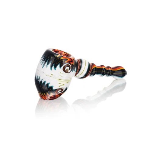 Arsenal Glass - 5.3" Arsenal Tornado Ember Handpipe - DESIGN 1 - Bongs Canada