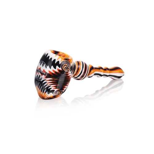 Arsenal Glass - 5.3" Arsenal Tornado Ember Handpipe - DESIGN 3 - Bongs Canada