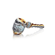 Arsenal Glass - 5.3" Arsenal Tornado Ember Handpipe - DESIGN 4 - Bongs Canada