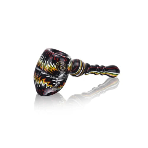 Arsenal Glass - 5.3" Arsenal Tornado Ember Handpipe - DESIGN 5 - Bongs Canada