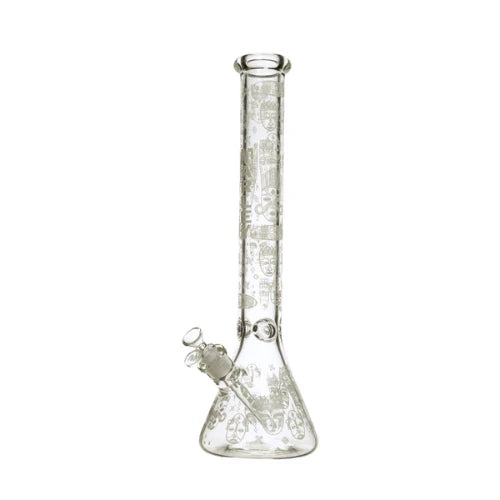 Marley - 18" Marley Abstract Illusion Bong - D - Bongs Canada