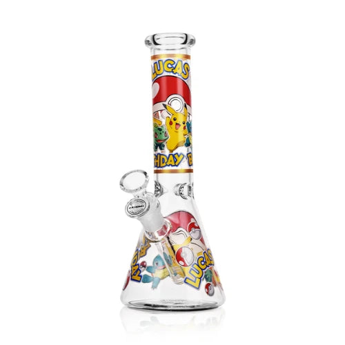 Arsenal - 10" Arsenal Poke Beaker Bong - Design 1 - Bongs Canada