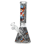 Arsenal - 10 Inch 5mm Street Bear Beaker Bong - Design 1 - Bongs Canada