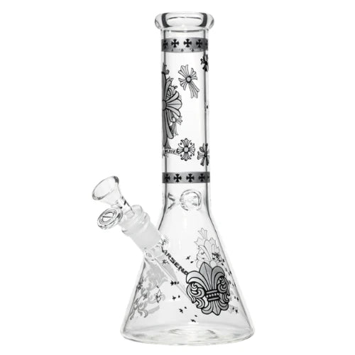 Arsenal - 10” Sacred Cross Beaker Bong - Design 1 - Bongs Canada