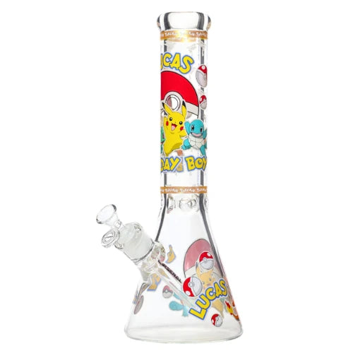 Arsenal - 14 Inch 7mm Pocket Thunder Beaker Bong - Design 1 - Bongs Canada