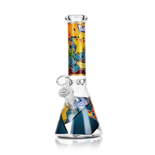 Arsenal - 10" Arsenal Poke Beaker Bong - Design 2 - Bongs Canada