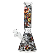 Arsenal - 10 Inch 5mm Street Bear Beaker Bong - Design 2 - Bongs Canada